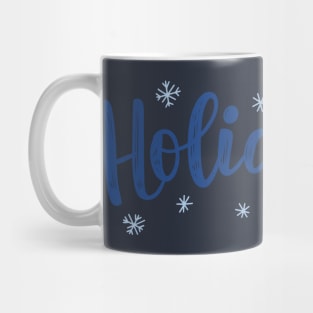 Happy Holidays-blue Mug